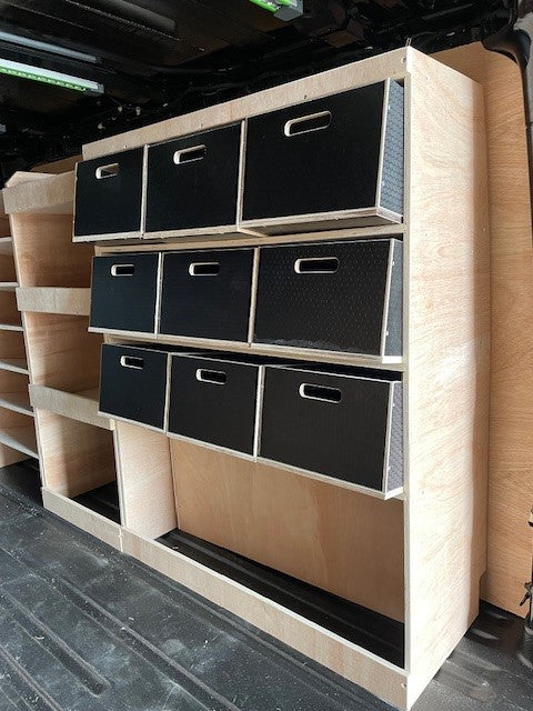 Ford Transit Custom L2 2023 Onwards Driver Side Sloping Rack with Hexa ...