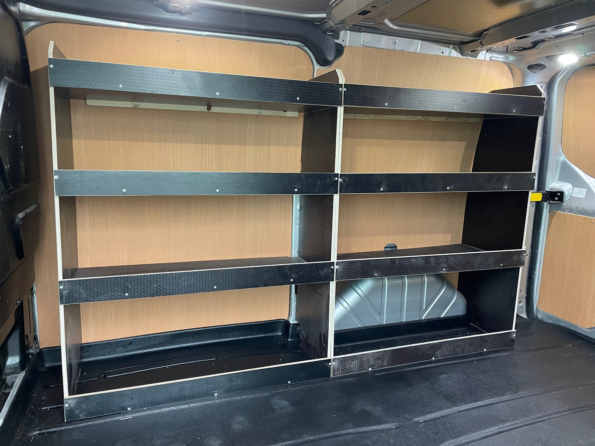 Driver Storage Rack Ford Transit Custom 2023 - On L1 12mm Hexagrip Driver Side Open Rack ...