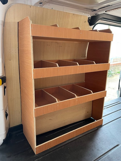 Ford Transit Custom 2023 Onwards L2 Passenger Side 12 Compartment Rack ...