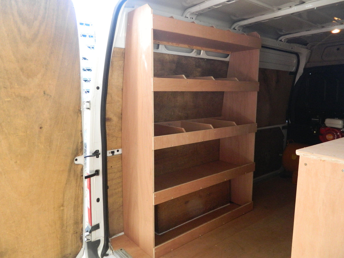 Ford Transit 2000 - 2014 L2 Passenger Side 14 Compartment Plywood Rack ...